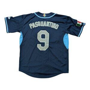 Vinny Pasquantino #9 World Baseball Classic WBC Italy Blue Baseball Jersey Sz L